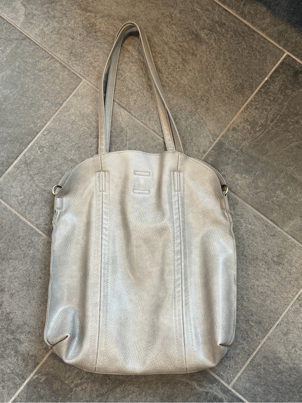 Silver Women's tote bag